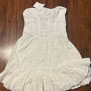 White Strapless Dress